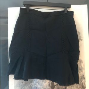Black summer skirt